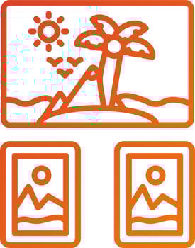 Gallery Icon Style vector