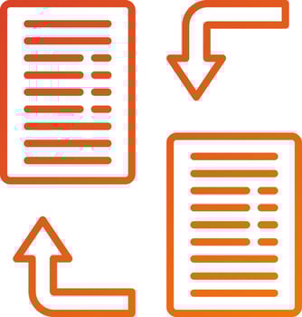 Data Transfer Icon Style vector