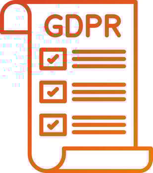 Gdpr Policy Icon Style vector