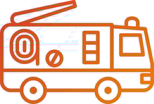 Fire Truck Icon Style vector