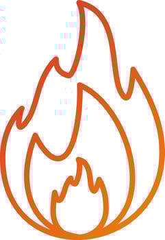 Fire Icon Style vector