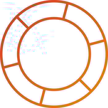 Life Preserver Icon Style vector