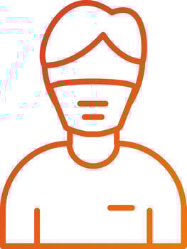 Paramedic Male Icon Style vector