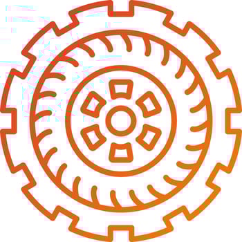 Tire Icon Style vector