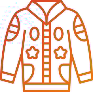 Race Jacket Icon Style vector
