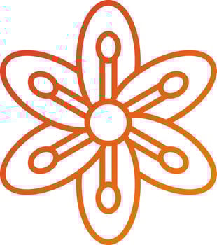 Tiger Lily Icon Style vector