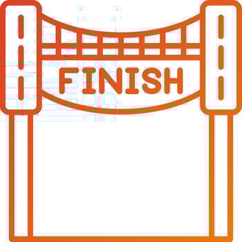 Finish Line Icon Style vector