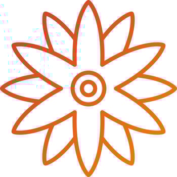 Borage Icon Style vector