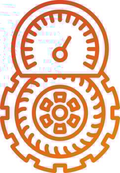 Tire Pressure Icon Style vector