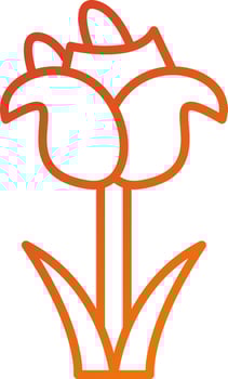 Tulip Icon Style vector