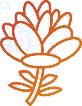 Peony Icon Style vector
