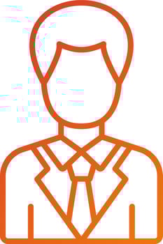 Director Male Icon Style vector