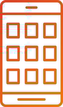 Mobile Apps Icon Style vector