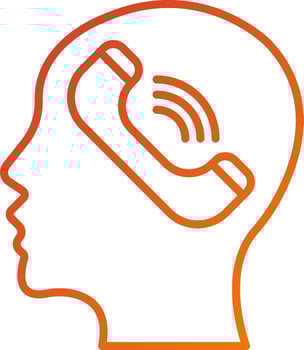 Help Line Icon Style vector