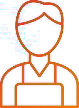 Barista Icon Style vector