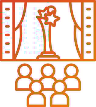 Film Festival Icon Style vector