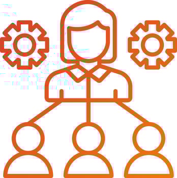 Organizing Icon Style vector