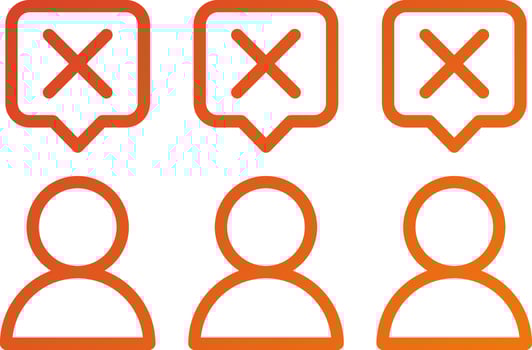 People Disagree Icon Style vector