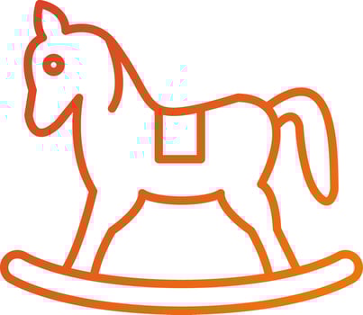 Toy Horse Icon Style vector