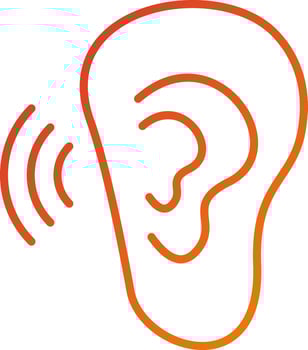 Listening Icon Style vector