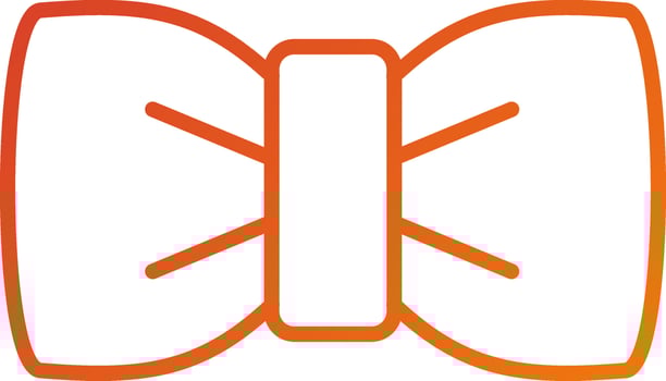 Bow Tie Icon Style vector