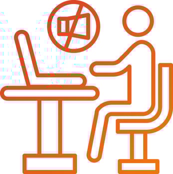 Work Distraction Icon Style vector