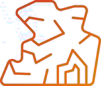 Cave Icon Style vector