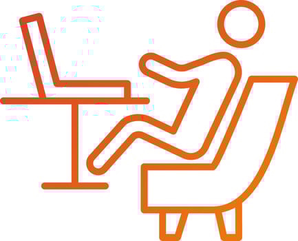 Relax Work Icon Style vector