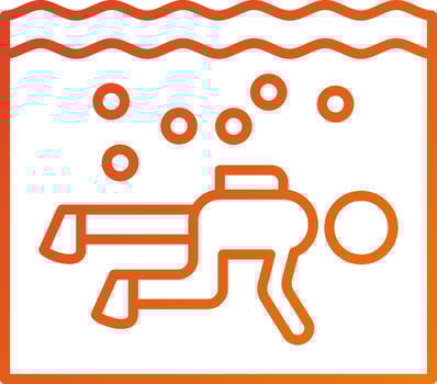 Drift Diving Icon Style vector