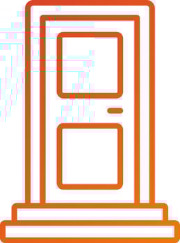 Entrance Icon Style vector