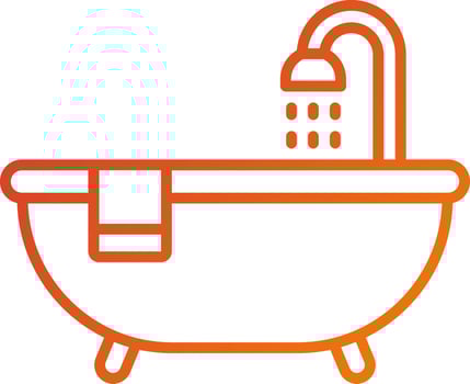 Bathtub Icon Style vector