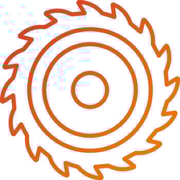 Circular Saw Icon Style vector