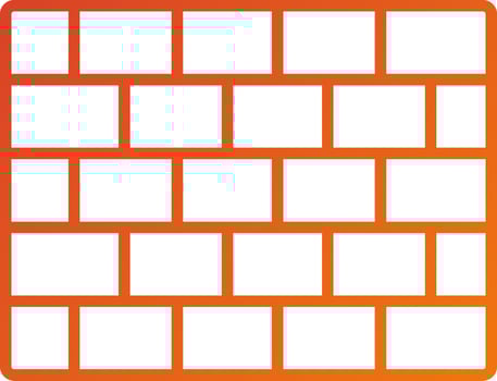 Brick Wall Icon Style vector