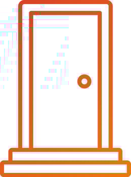 Door Icon Style vector