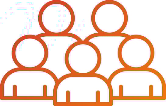 Crowd Icon Style vector