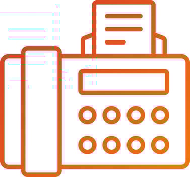 Fax Icon Style vector