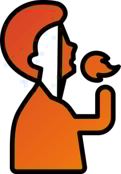Fire Eater Icon Style vector