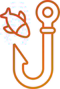Fishing Expedition Icon Style vector