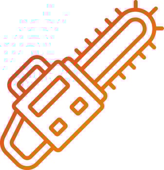 Chainsaw Icon Style vector