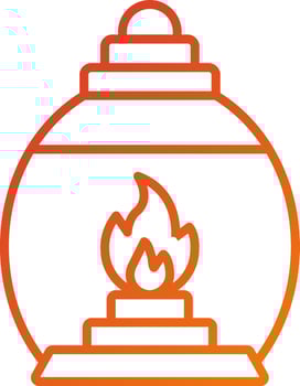 Gas Lamp Icon Style vector