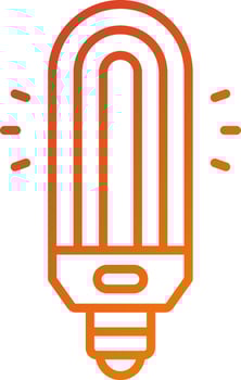 Neon Lamp Icon Style vector