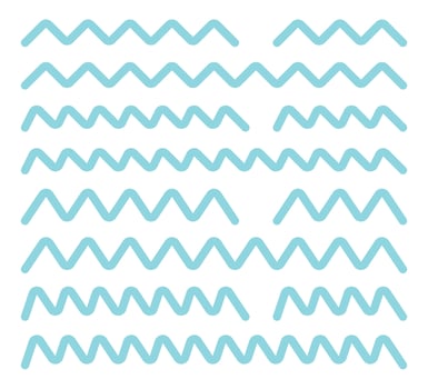 zig zag vector set, dudle line pattern design for border.