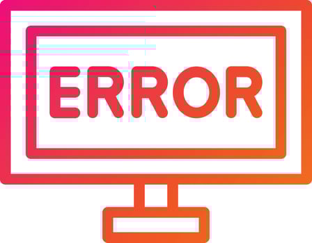 Error Vector Icon Design Illustration
