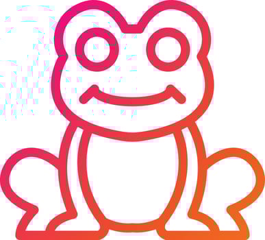 Frog Vector Icon Design Illustration