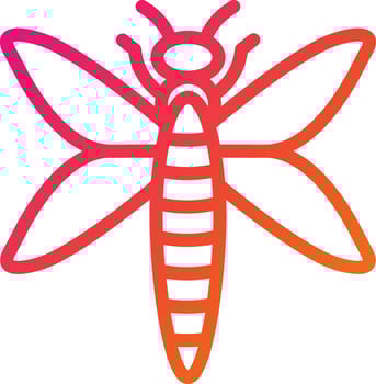 Dragonfly Vector Icon Design Illustration