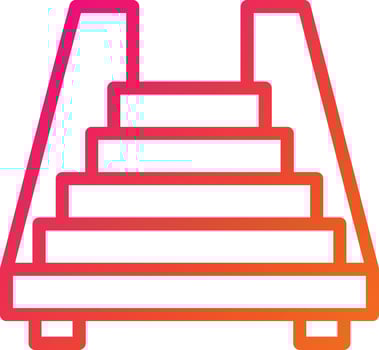 Stairs Vector Icon Design Illustration