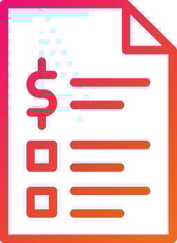 Invoice Vector Icon Design Illustration