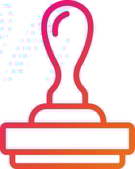 Rubber stamp Vector Icon Design Illustration