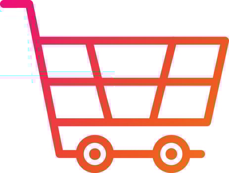 Shopping cart Vector Icon Design Illustration