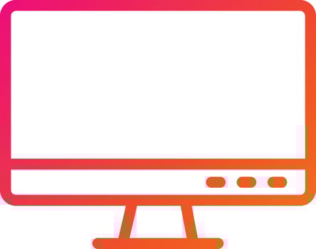 Monitor Vector Icon Design Illustration